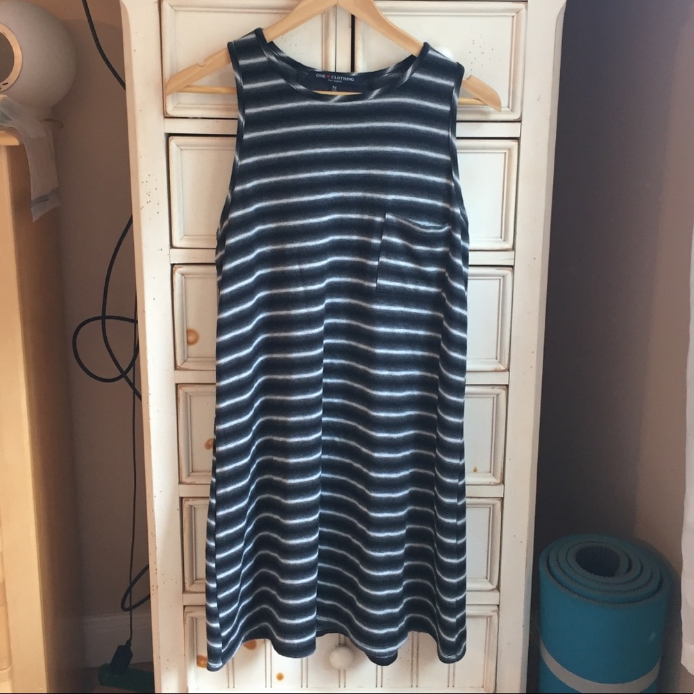 Adorable Striped Tank Dress